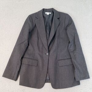 Pendleton Jacket‎ Womens 6 Black Sport Coat Blazer Suit Jacket One Button Wool